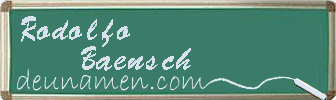 Rodolfo Baensch Visitenkarte